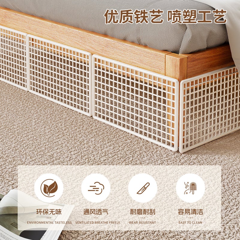 MUGG Iron Wire Mesh Under-Bed Pet Barrier, Bed/Sofa Gap Blocker, Dust-Proof Edge Strip - Image 5