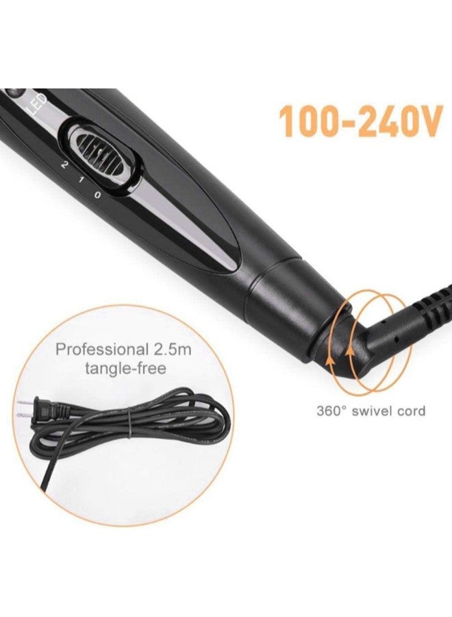 klarako 3 IN 1 Hair Curler Wand, Iron Curlers Roller Professional Curling Tool With Interchangeable Glove & 3 Sizes Barrels for All Hair Types Eliminate Frizzing, Tangled Hair & Knots Treatment(Black)  - Image 5