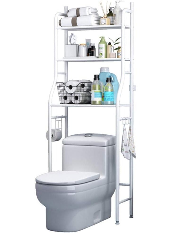 BLOOMING TIME 3-Tier Toilet Storage Rack White - Image 2