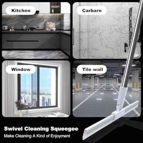 NESTWARE Magic Broom Sweeper with Extendable Handle | Silicone Floor Wiper for Wet and Dry Cleaning | Floor Squeegee Broom for Home, Bathroom, Tiles & Glass Cleaning - Image 5