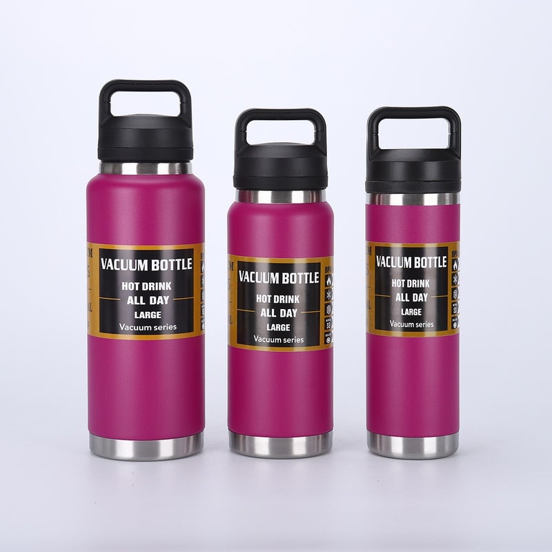 'S New 304 Stainless Steel Thermos Cup Satchel Large-Capacity Space Kettle Outdoor Mountaineering Sports Kettle - Image 1
