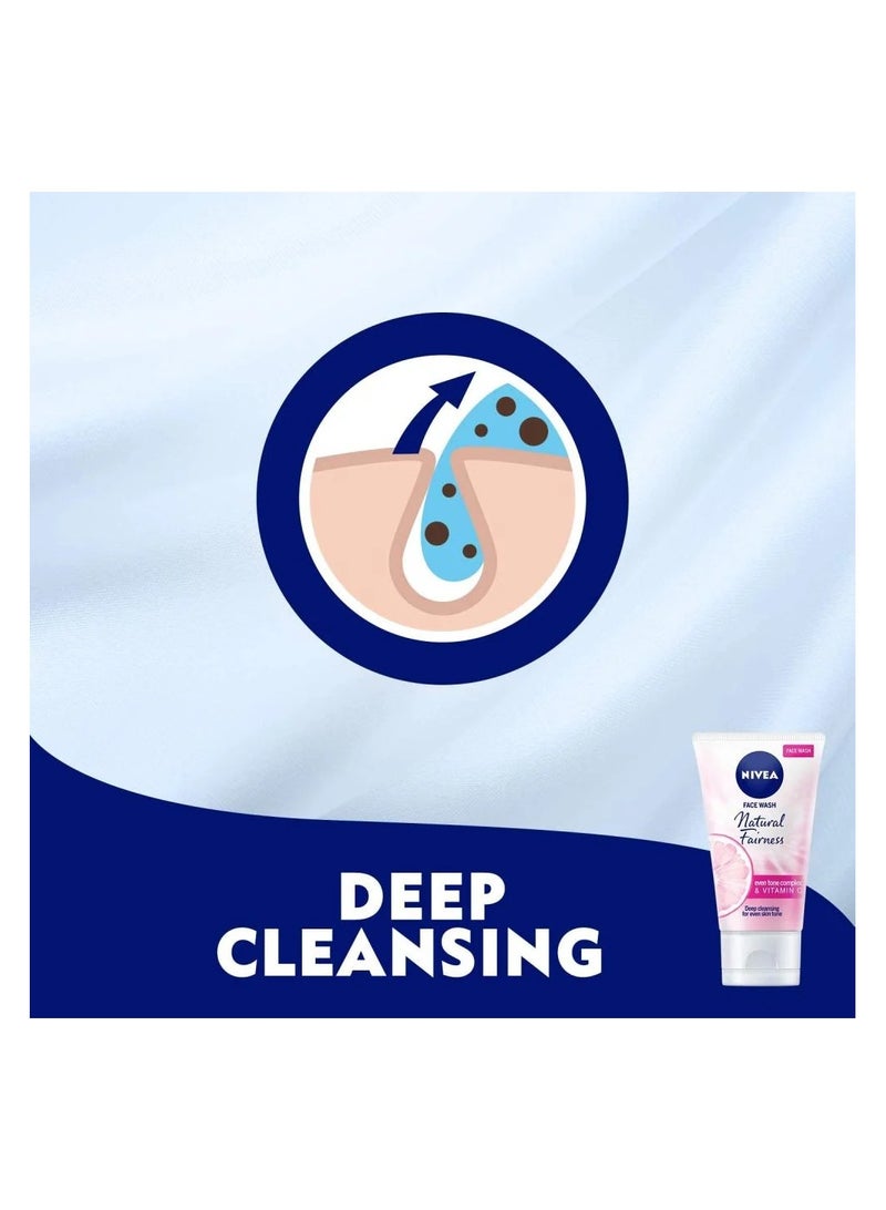 نيفيا غسول الوجه ناتشرال جلو مع فيتامين سي - 100 مل - Image 5