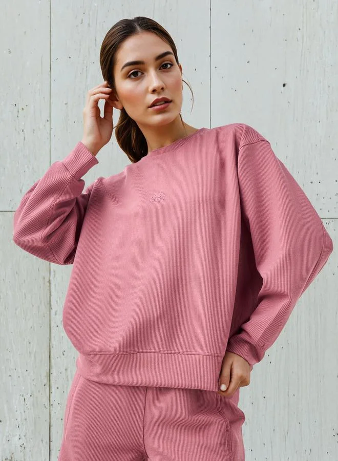 كابا سويت شيرت كابا نسائي بقصة عادية بياقة مضلعة