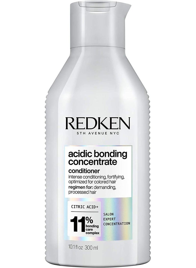 REDKEN concentrate Conditioner is a vegan sulfate free professional conditioner for all types of damaged hair looking to strengthen hair reinforce weakened bonds and lessen breakage 