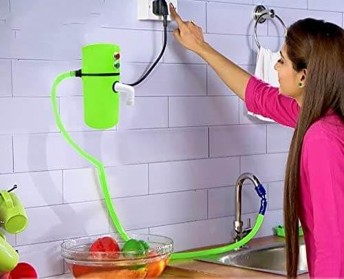 Drumstone Drumstone Mini Instant Electric Water Geyser UNLIMITED WATER RUN Portable EnergyEfficient Electric Saving Multicolor  - Image 4