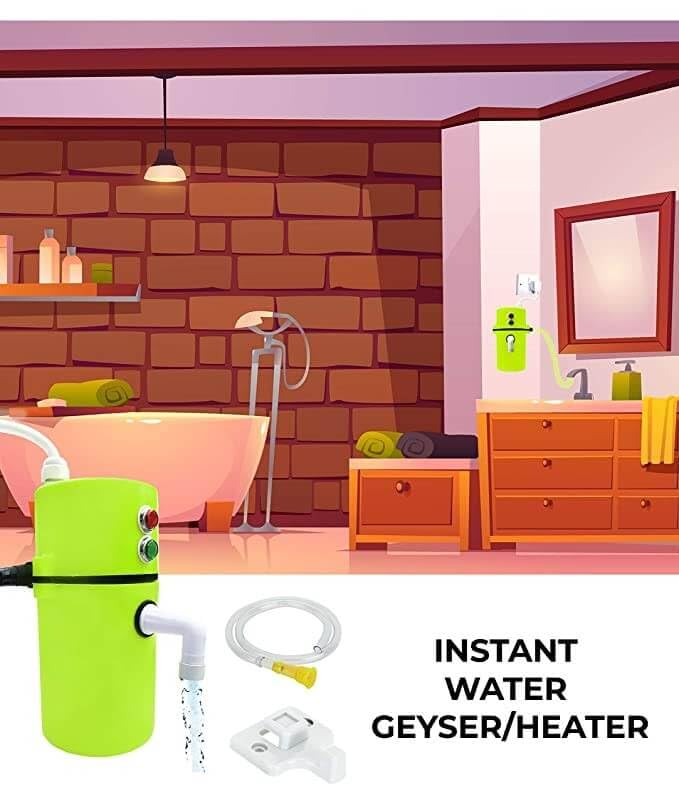 Drumstone Drumstone Mini Instant Electric Water Geyser UNLIMITED WATER RUN Portable EnergyEfficient Electric Saving Multicolor  - Image 3