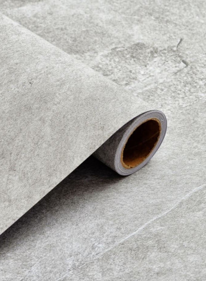 Moro Grey Contact Paper, Peel and Stick Self-Adhesive Wallpaper for Floors Walls Countertops Kitchen Table Industrial Bathroom Textured Thick, Decorative Vinyl Waterproof, 300 x 40cm  - Image 1