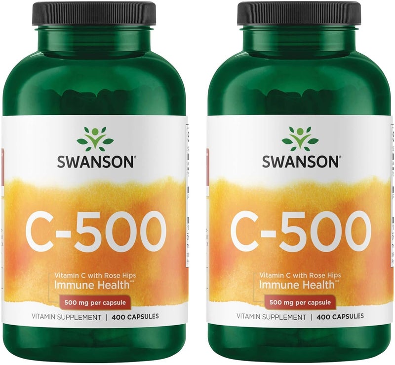 SWANSON Vitamin C 500 mg Capsules for Immune Health