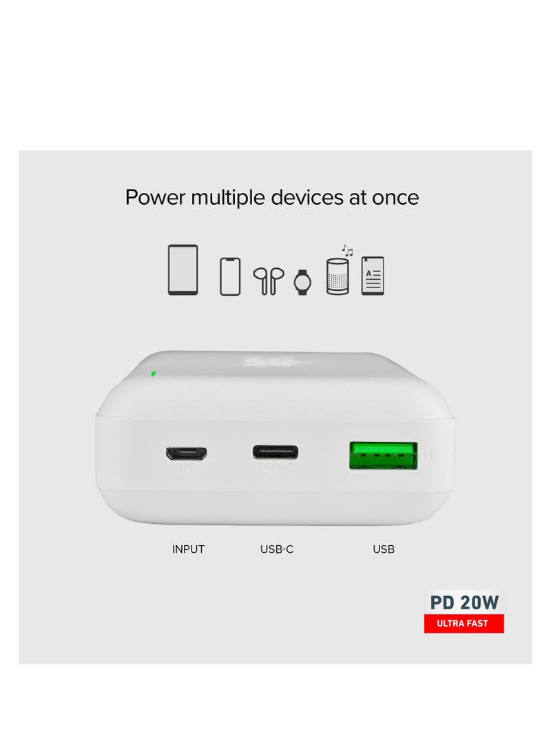 اس بي اس SBS 20,000 mAh multi-port power bank with 20W Power Delivery technology,designed in Italy - Image 4