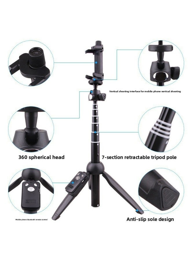 Loquat Yunteng 9928 Mobile Phone Selfie Stick Tripod Mini Bluetooth Remote Control Vlog Video Camera Desktop Live Broadcast Stand-Color:Yunteng 9928【20-100cm】  - Image 5