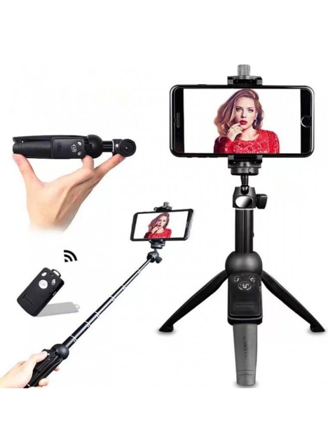 Loquat Yunteng 9928 Mobile Phone Selfie Stick Tripod Mini Bluetooth Remote Control Vlog Video Camera Desktop Live Broadcast Stand-Color:Yunteng 9928【20-100cm】  - Image 2