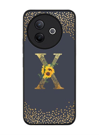 Custom Floral Monogram - X  (Grey )
