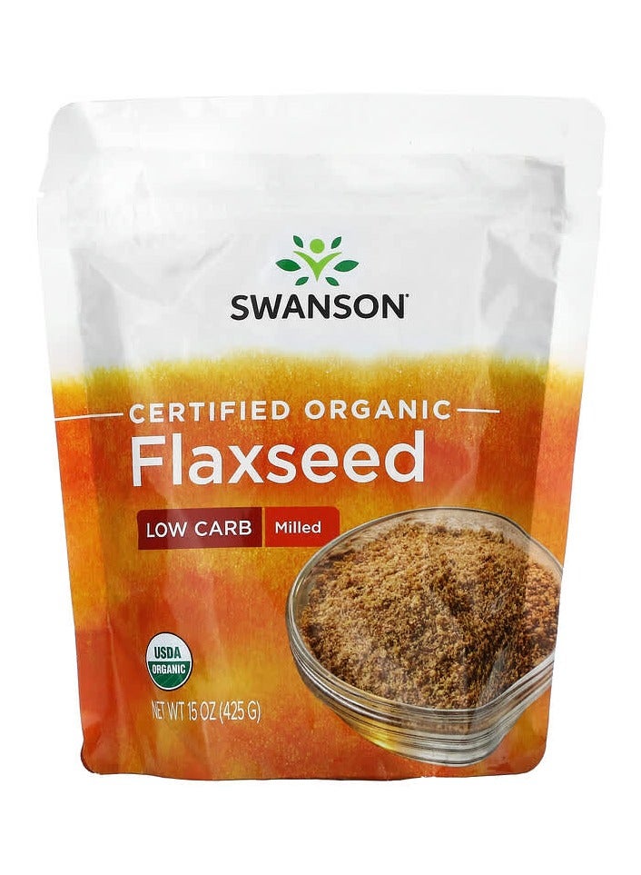 بذور الكتان العضوية المطحونة 15 أونصة 425 جرام