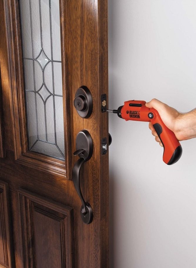 كويكسيت كالون باب امريكي مزود بمقبض وكالون امان بمفتاحين مخصص للابواب والفيلات والشركات ذهبي اوكسيد امريكي الصنع - Image 5