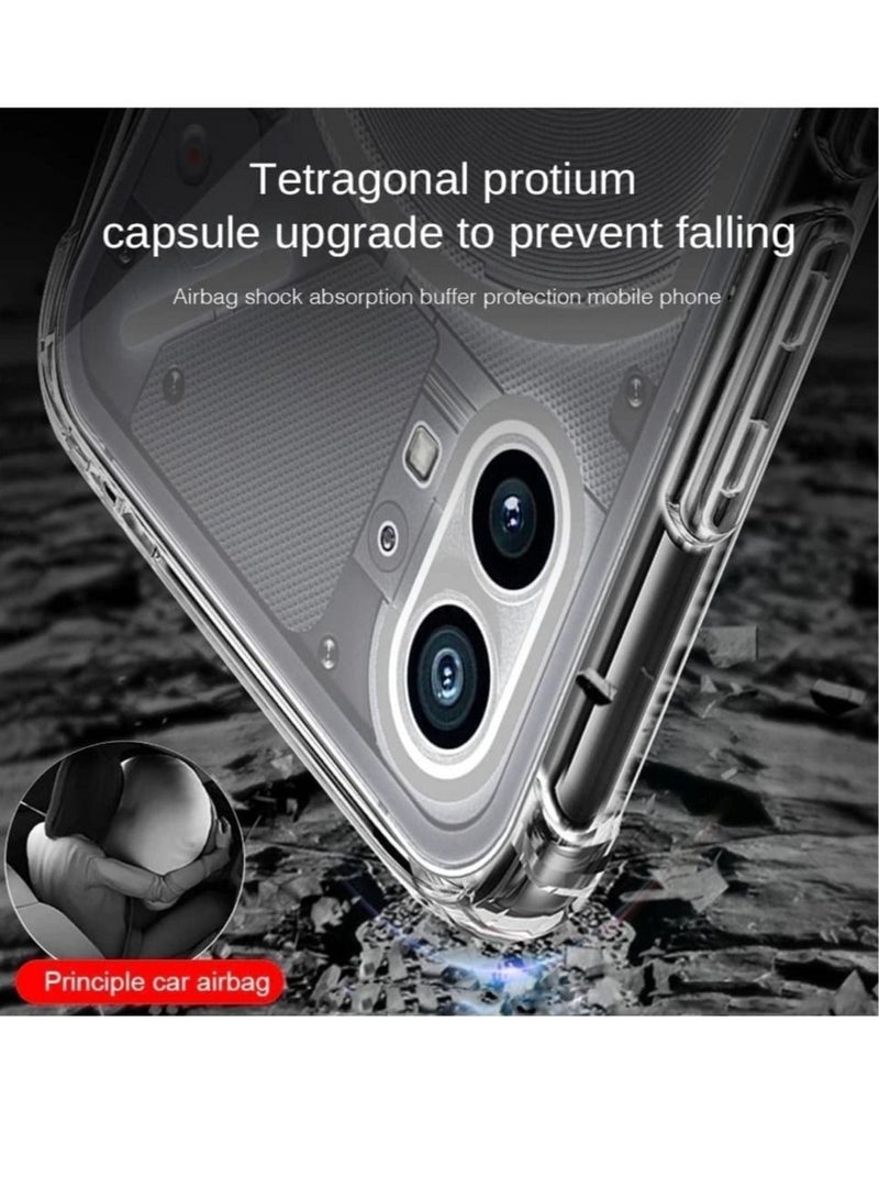 ELTRAZONE Case for Nothing Phone 1 Case Cover Clear Back Air Cushion Soft Silicone Shockproof Anti-Scratch Protective Bumper Shell Corner for Nothing Phone 1 - Image 2
