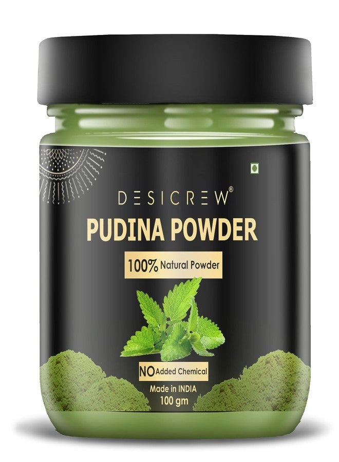 DESICREW Desi Crew Pure & Natural Pudina (Mint) Powder 100 Gm - Image 1