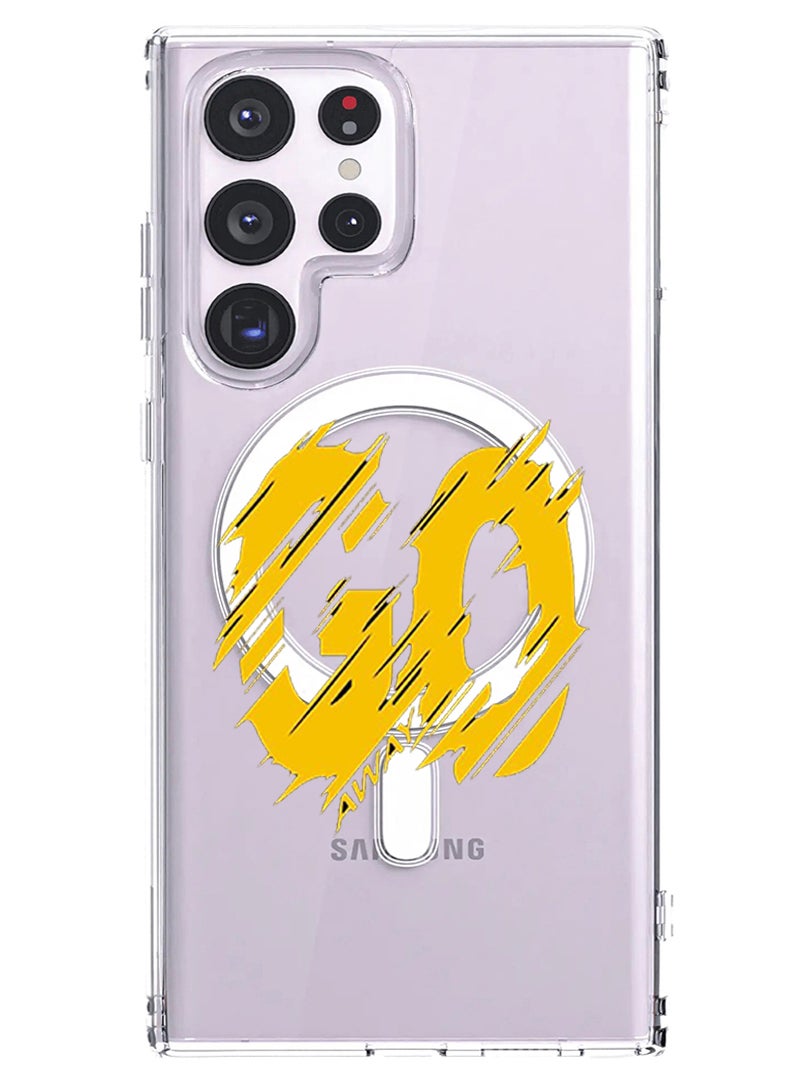 Theodor حافظة مغناطيسية لهاتف سامسونج جالكسي S23 ألترا 6.8 بوصة متوافقة مع شحن ماغسيف اللاسلكي، غطاء هاتف مقاوم للصدمات - Image 1