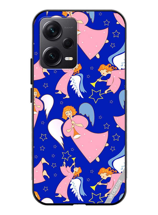 VR CREATIVE Protective Case Cover For Xiaomi Redmi Note 12 Discovery Christmas Angels With Flutes Design Multicolour - Image 1