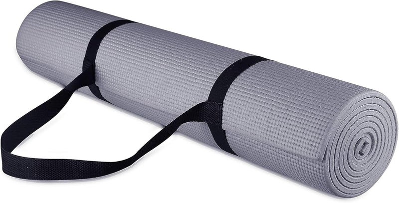 Fitvids BalanceFrom GoYoga All Purpose High Density Non-Slip Exercise Yoga Mat with Carrying Strap - Image 1