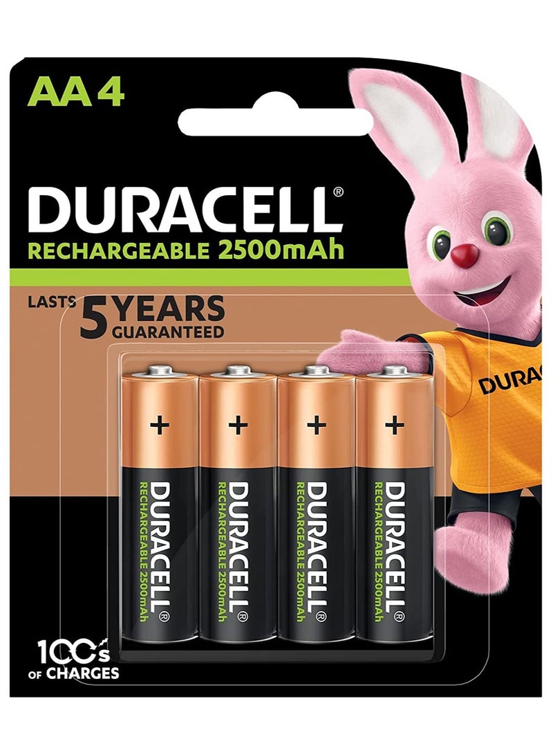 دوراسيل AA 4-Cells 2500mAh Ni-MH 1.2V HR6 - DX1500 Rechargeable Batteries - Image 1