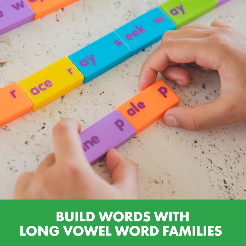 Educational Insights Phonics Dominoes â€“ Long Vowels - Manipulative for Classroom & Home, Set of 84 Dominoes in 6 Colors, Ages 6+ - Image 4