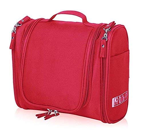 Vroxy Multi Functional Travel Cosmetic Organizer Bag  Extra Large Makeup Organizer  Cosmetic Case Household Grooming Kit Storage Travel Kit Pack with Hanging Hook Multi Color - Image 1