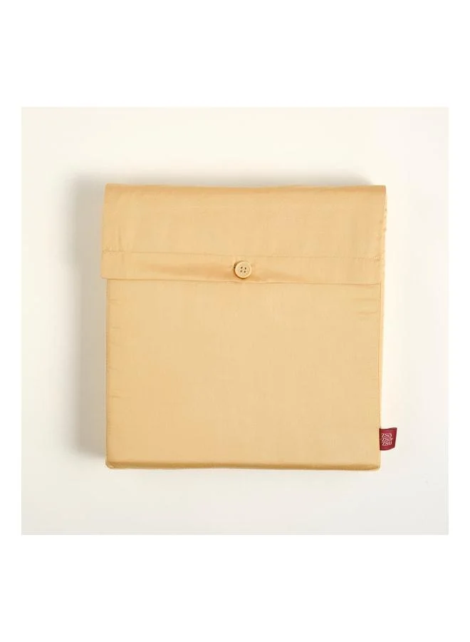 Zsa Zsa Zsu  Solid Yellow King Size Cotton Satin Elastic Sheet.  | Best Price UAE