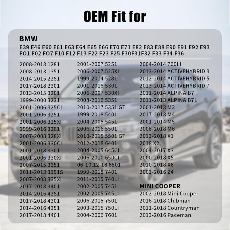 Manymiba حبل ختم استبدال غطاء خزان الوقود، حزام غطاء الوقود، سلك كابل الوقود لسيارات BMW Mini Cooper X1 X2 X3 X4 X5 X6 128i 135i 228i 320i 323i 325i xi 328i 330i 335i 428i 525i 528i 530i 535i 650i 740i 745i 750i 10844 - Image 2