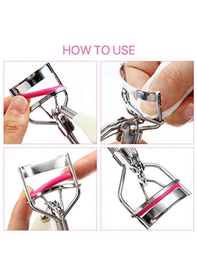 Mudder وسادات إعادة تعبئة مكبس الرموش من Ces وسادات إعادة تعبئة ناعمة لمكبس الرموش العالمي (أحمر وردي، أرجواني، وردي وأحمر وردي غامق)  - Image 5