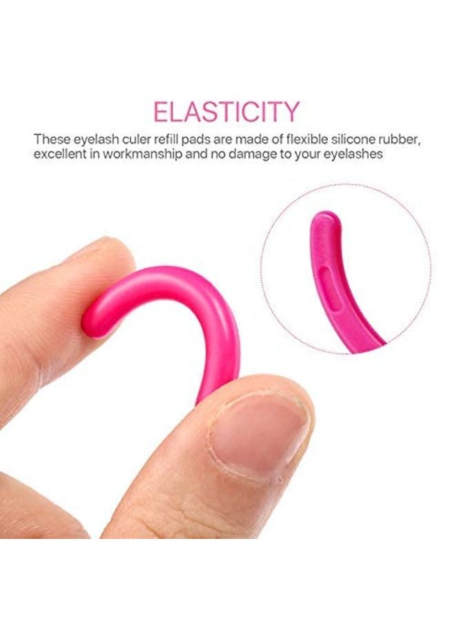 Mudder وسادات إعادة تعبئة مكبس الرموش من Ces وسادات إعادة تعبئة ناعمة لمكبس الرموش العالمي (أحمر وردي، أرجواني، وردي وأحمر وردي غامق)  - Image 4
