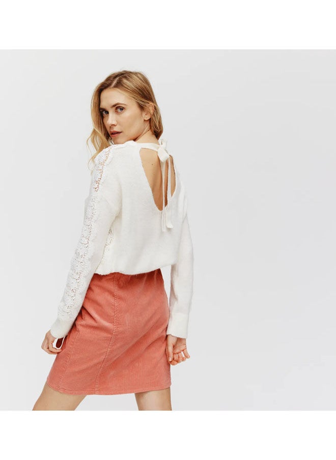 promod - Lace-Detail Jumper - Image 1