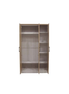 Swann 3-Door Wardrobe With Mirror For Hanging Clothes Extra Sturdy Rack Storage Organiser Modern Design Space Saving Cabinets For Bedroom - Summer Oak/Pearl White - pzsku/ZBE653858581F763AE2BBZ/45/_/1729226123/f5f27915-dbc5-4595-90d5-582cde0b3fde