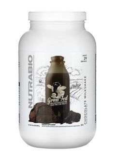 NutraBio Grass Fed Whey Protein Isolate Chocolate Milkshake 2 lb 907 g  - Image 1