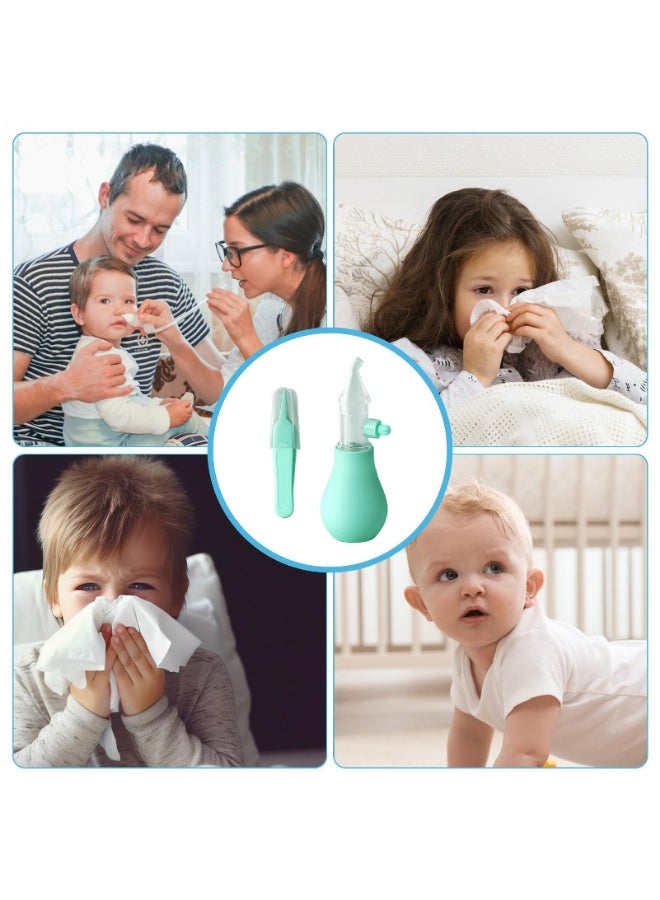 مرحباً حبيبي انظر شفاط أنف الأطفال - منظف أنف يدوي للأطفال بطرف سيليكون ناعم ، مضاد للتدفق العكسي ، يتضمن ملاقط تنظيف وحقيبة محمولة - Image 5