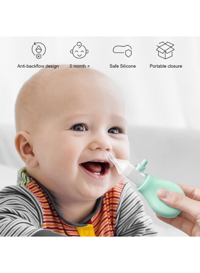 مرحباً حبيبي انظر شفاط أنف الأطفال - منظف أنف يدوي للأطفال بطرف سيليكون ناعم ، مضاد للتدفق العكسي ، يتضمن ملاقط تنظيف وحقيبة محمولة - Image 3