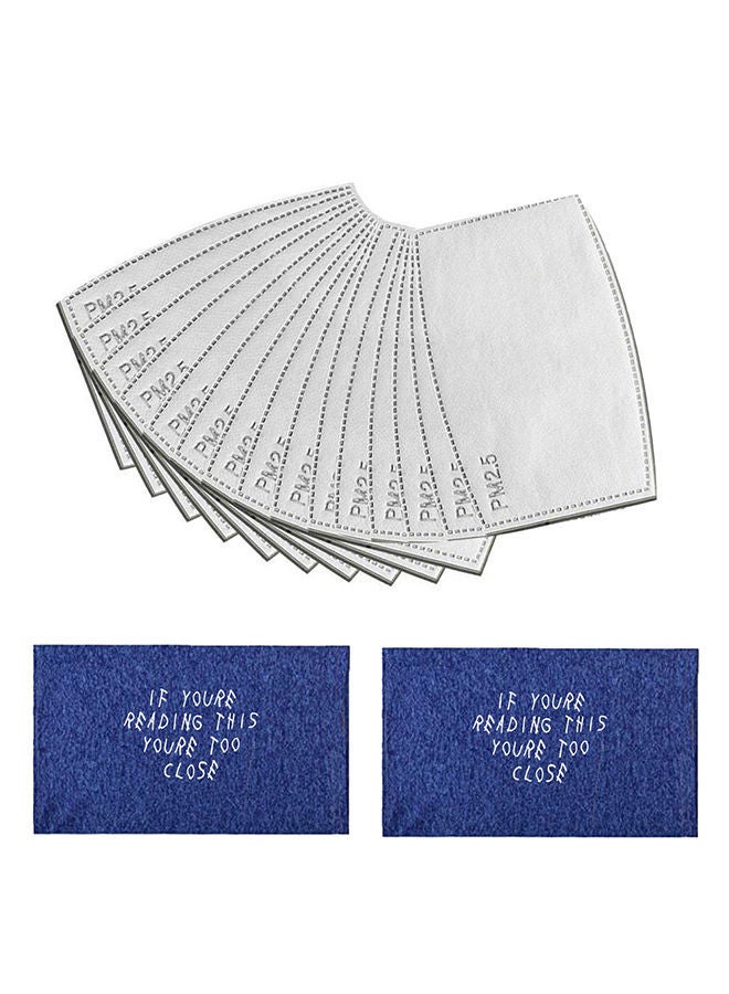 NIBEMINENT 2Pcs Kids Outdoor Dustproof Face Covers Neck Gaiter Scarf Headbands with Filter 36x28x1cm  - Image 1