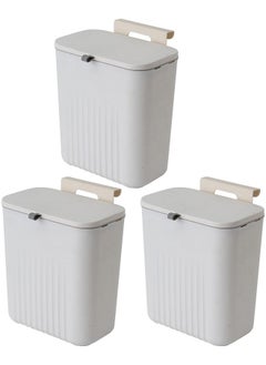 Sooyee 3 Pack 12L Kitchen Compost Bin for Counter Top or Under Sink, Hanging Small Trash Can with Lid for Cupboard/Bathroom/Bedroom/Office/Camping,Compost Bucket White - pzsku/ZBE656006D05EECC3A827Z/45/_/1737806272/4e3e40f5-05aa-46c4-987b-bbbc25d6893f