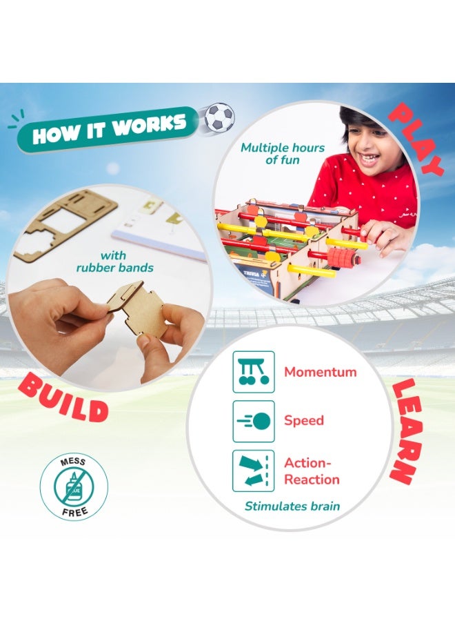 Smartivity DIY Foosball, Mini Football, Soccer Table Stem Educational Fun Toys, Educational & Construction Based Activity Game for Kids 6 to 14, Gifts for Boys & Girls - Image 3