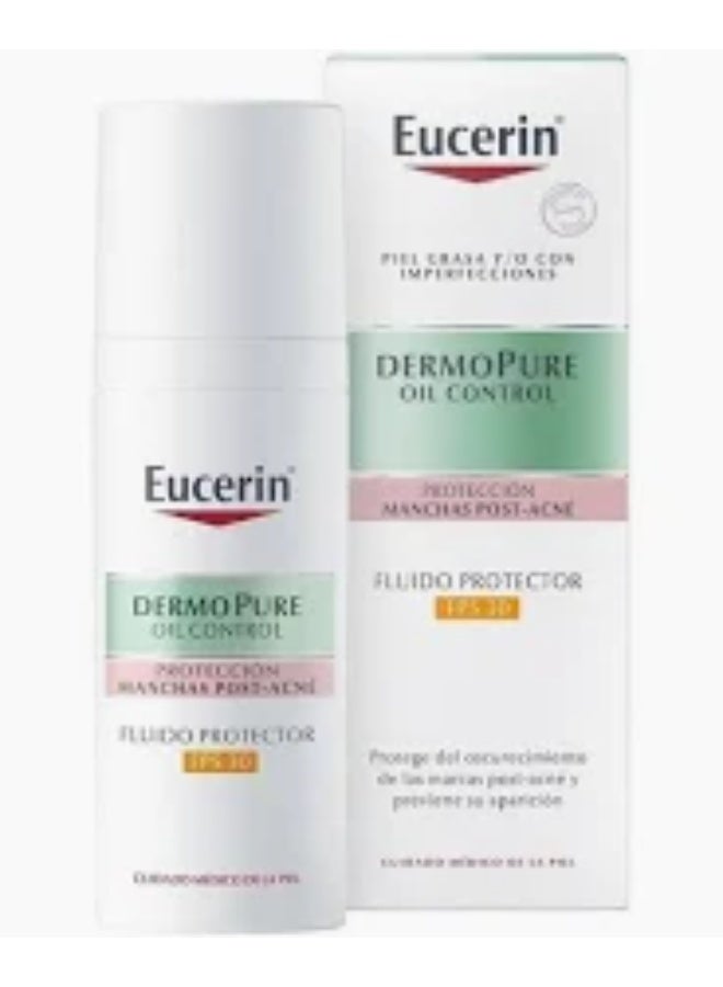 Eucerin DermoPurifyer Oil Control Protective Face Fluid for Post-Acne Marks Protection SPF 30 50ml