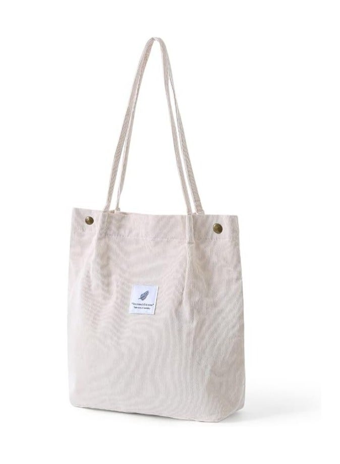 Jijie Corduroy Tote Bag for Women shoulder bag tote bag 40 * 12 * 40cm - Image 1