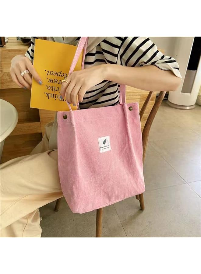 Jijie Corduroy Tote Bag for Women shoulder bag tote bag 40 * 12 * 40cm - Image 4