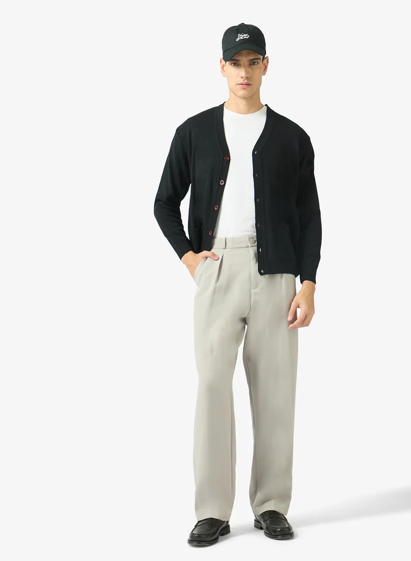 Robert Wood Casual Buttoned Cardigan