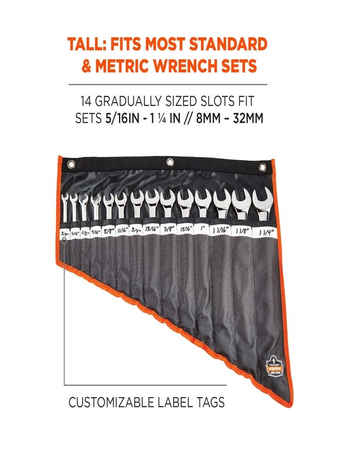 Ergodyne Arsenal 5873 Wrench Roll-Up Pouch, Tall, 14-Pockets, Black - Image 3