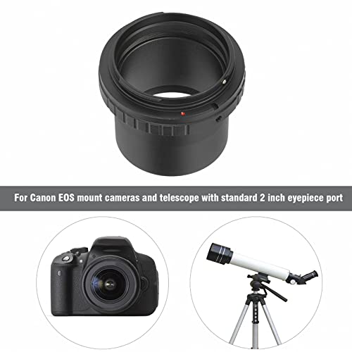 Pomya Telescope Adapter Ring for Camera, Professional 48mm Aluminium Alloy 2 inch Telescope for Lens Converter, Camera Telescope Adapter Ring - Image 2