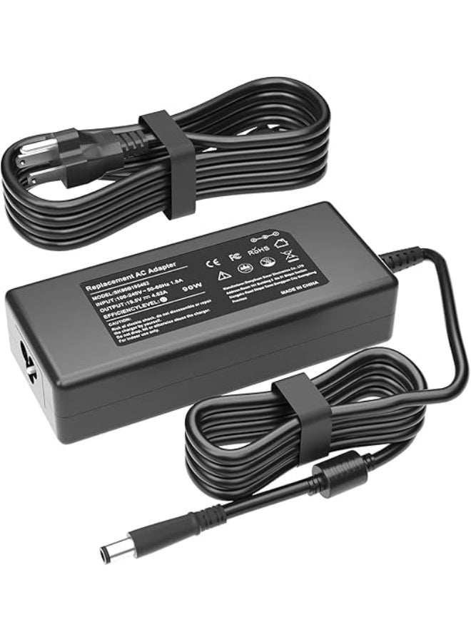 Terabyte Compatible 90W Monitor Charger Adapter for HP All-in-One Desktop 22" 24" 24-DD 24-DF 22-DD 24-DP 24-CB for HP 1819" 20" 21" 32" DF:24-dd0210 dd0010 df0030 24-df0040 18-5110 19-2304 20-B013W Power Cord - Image 2