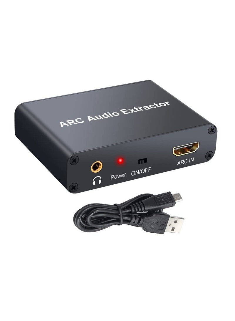 192KHz ARC Audio Adapter HDMI Audio Extractor Digital to Analog Audio Converter DAC SPDIF Coaxail RCA 3.5mm Jack Output - Image 1