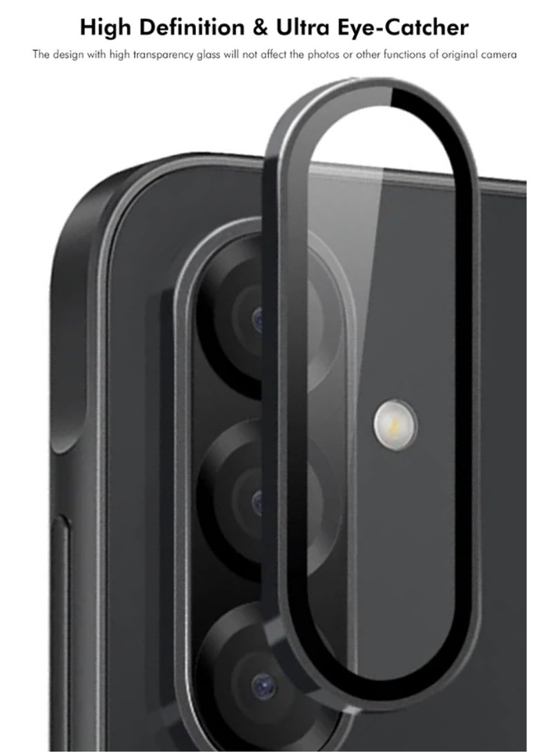 Camera Cover for Samsung Galaxy A56 5G - Camera Lens Protector, Scratch-Resistant HD Clarity Ultra-Thin 9H Tempered Glass with Alloy Metal & Best Camera Protection - Image 2