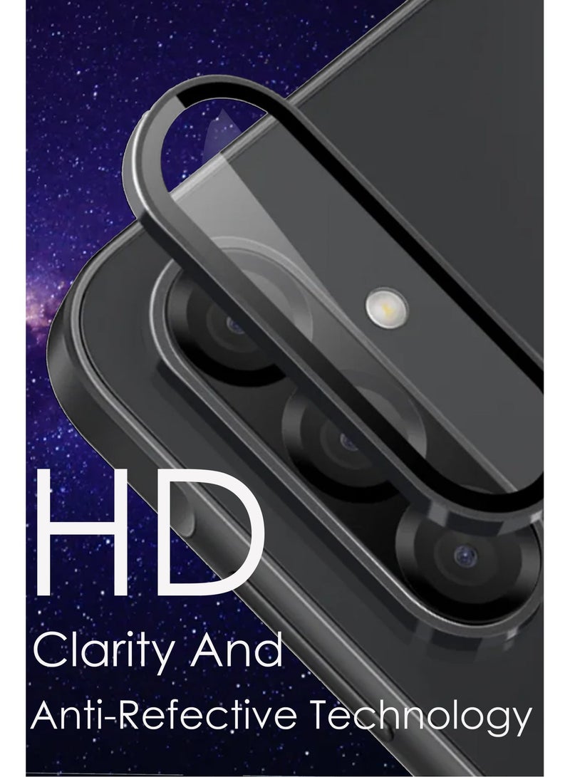 Camera Cover for Samsung Galaxy A56 5G - Camera Lens Protector, Scratch-Resistant HD Clarity Ultra-Thin 9H Tempered Glass with Alloy Metal & Best Camera Protection - Image 3
