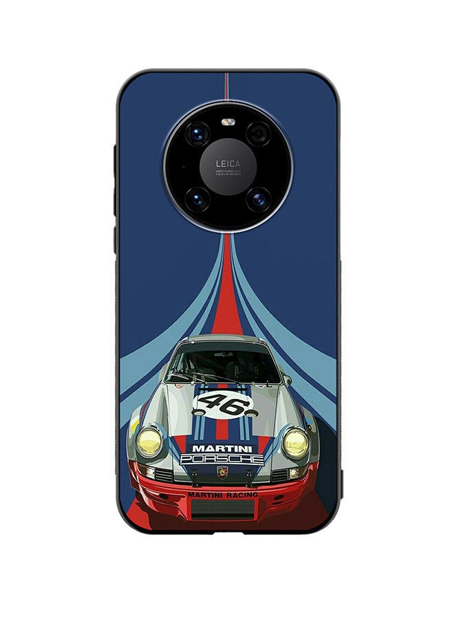 VR CREATIVE Protective Case Cover For Huawei Mate 40 Martini Porsche 46 Racing Car Design Multicolour - Image 1