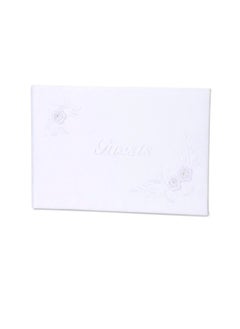 Guest Book Embroidered White - pzsku/ZBE6610600FBAC4C2076FZ/45/_/1650028037/853192d2-4993-465c-9940-80d67eb9cdbe